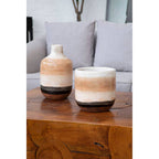 Brown Teak Wood Cuboid Coffee Table | Surak