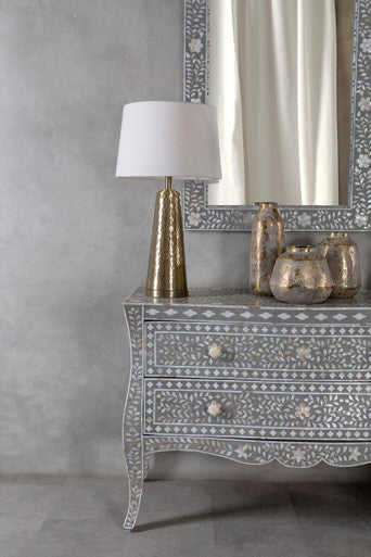 Chest of 2 Drawers with Mother of Pearl Inlay | Fusion
