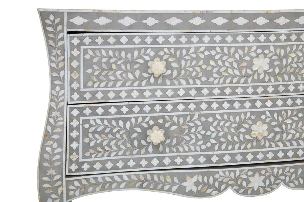 Chest of 2 Drawers with Mother of Pearl Inlay | Fusion