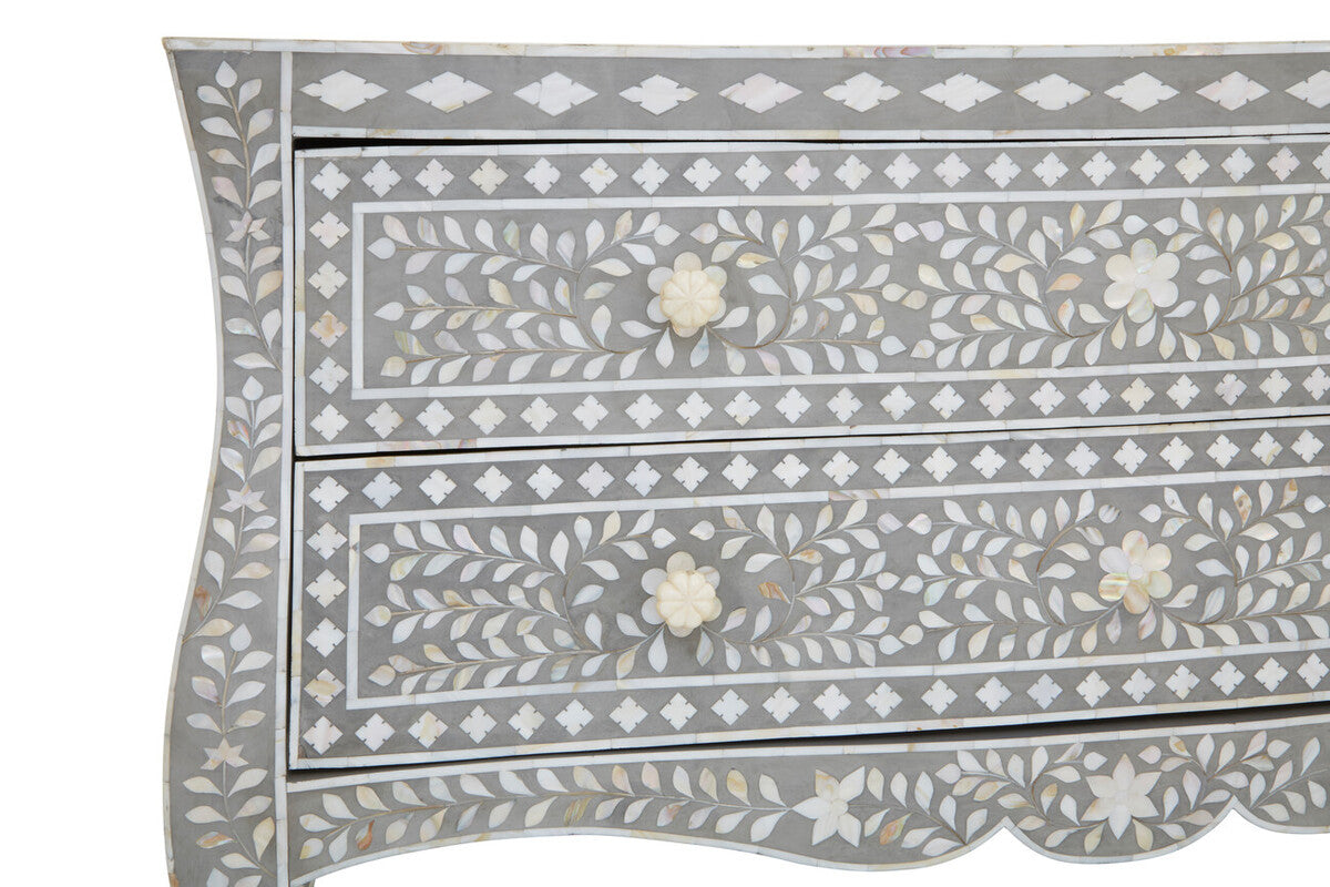 Chest of 2 Drawers with Mother of Pearl Inlay | Fusion