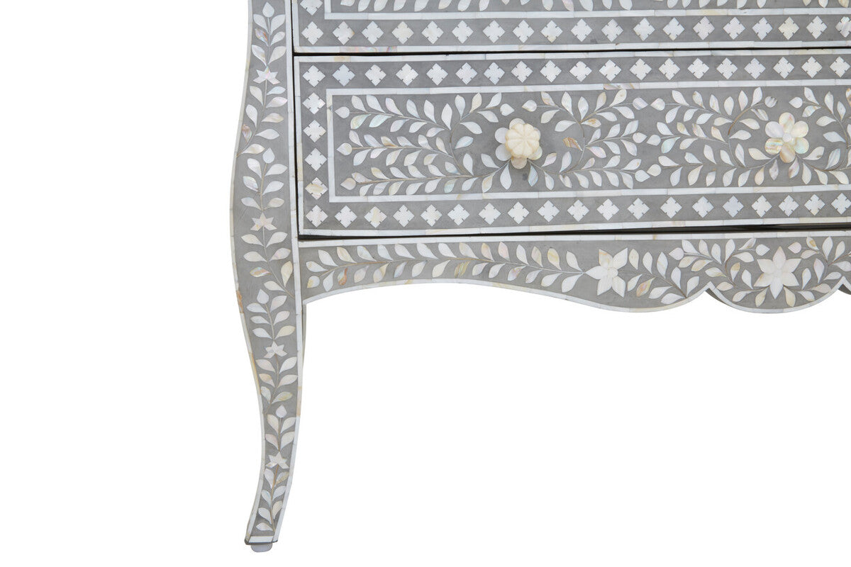 Chest of 2 Drawers with Mother of Pearl Inlay | Fusion