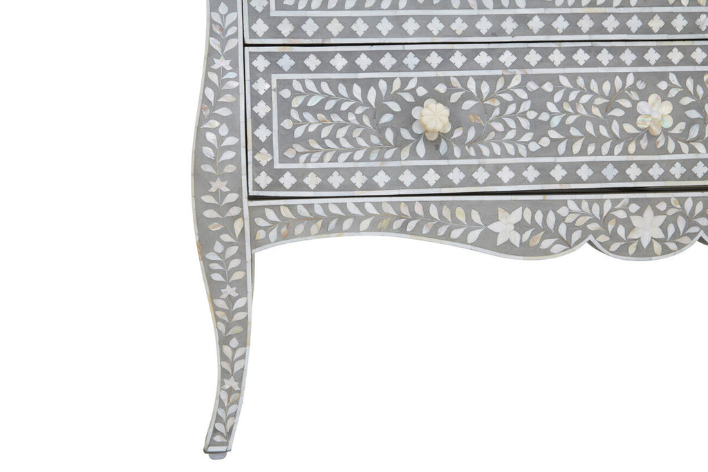 Chest of 2 Drawers with Mother of Pearl Inlay | Fusion