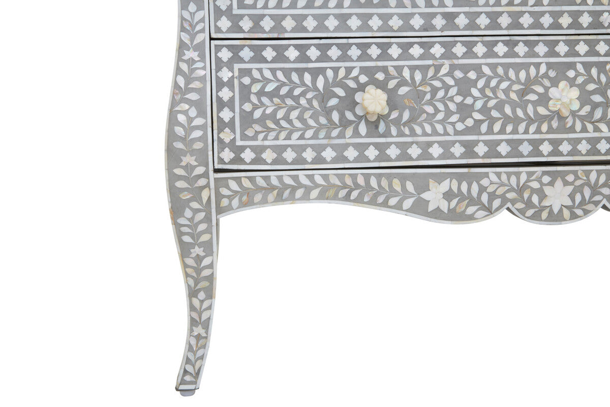 Chest of 2 Drawers with Mother of Pearl Inlay | Fusion