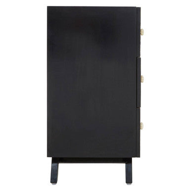 Black and Mother of Pearl Chest of 3 Drawers | Fusion