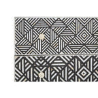 Black and Mother of Pearl Chest of 3 Drawers | Fusion