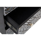 Black and Mother of Pearl Chest of 3 Drawers | Fusion
