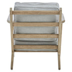 Grey Linen Oak Frame Armchair | Harry