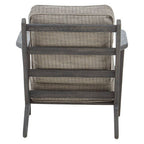 Tweed Armchair with Black Oak Wood Frame | Hector