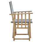 Grey Linen Directors Chair | Hugh