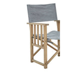 Grey Linen Directors Chair | Hugh