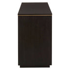 Brown Oak Veneer Wooden Console Table with Storage Space | Diamond
