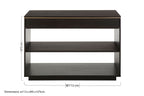 Brown Oak Veneer Wooden Console Table with Storage Space | Diamond