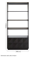 Oak Veneer Shelf Unit | Diamond