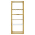Gold Bar Shelf Unit with Glass Rack | Piermount