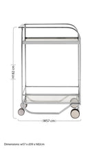 2 Tier Serving Trolley | Piermount