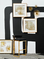 Black Velvet and Gold Bar Stool | Piermount