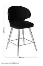 Black Velvet Bar Stool | Piermount