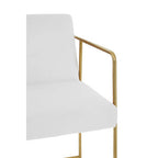 Mink Velvet and Gold Bar Stool | Piermount