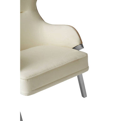 Ivory Wingback Chair | Piermount