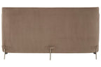 White and Mink 2 Seater Sofa with Metal Base | Piermount