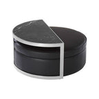 Black Stool and Coffee Table Set with Nesting Design | Piermount