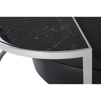 Black Stool and Coffee Table Set with Nesting Design | Piermount