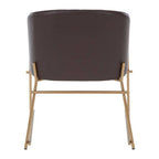 Brown Faux Leather Dining Chair | Delta