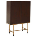 Walnut Veneer Drinks Cabinet | Delta