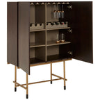 Walnut Veneer Drinks Cabinet | Delta