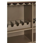 Walnut Veneer Drinks Cabinet | Delta