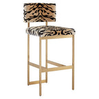 Tiger Print Bar Stool | Manhattan