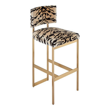 Tiger Print Bar Stool | Manhattan