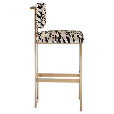 Tiger Print Bar Stool | Manhattan