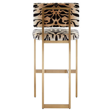 Tiger Print Bar Stool | Manhattan
