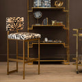 Tiger Print Bar Stool | Manhattan