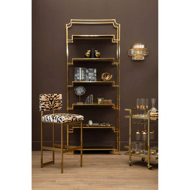 Tiger Print Bar Stool | Manhattan