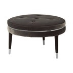 Grey Velvet Footstool | Manhattan