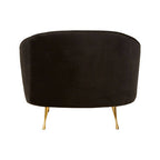 Black Velvet Cocoon Chair | Manhattan