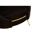Black Velvet Cocoon Chair | Manhattan