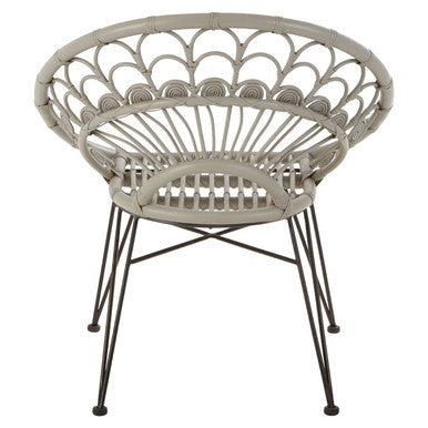 Grey Natural Rattan Chair | Manado