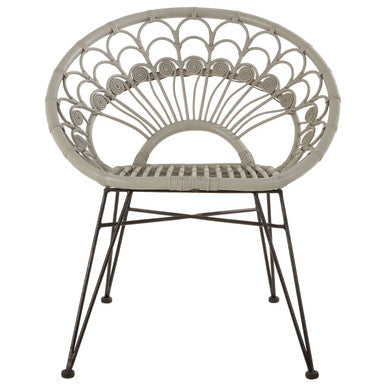 Grey Natural Rattan Chair | Manado
