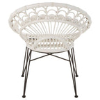 White Natural Rattan Chair | Manado