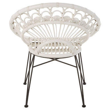 White Natural Rattan Chair | Manado
