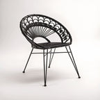 Black Natural Rattan Chair | Manado