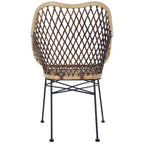 Natural Rattan and Metal Chair | Manado