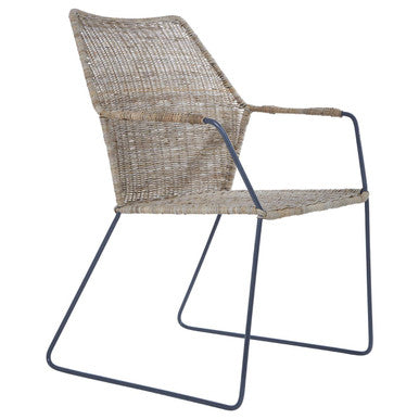 Angled Design Natural Rattan Chair | Manado