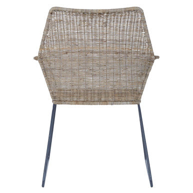 Angled Design Natural Rattan Chair | Manado