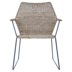 Angled Design Natural Rattan Chair | Manado