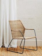 Angled Design Natural Rattan Chair | Manado