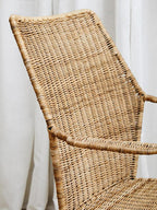 Angled Design Natural Rattan Chair | Manado